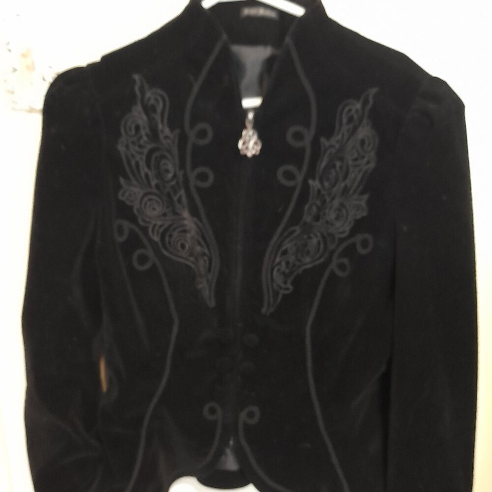 Gorgeous Victorian inspired, braided velvet Opera style coat